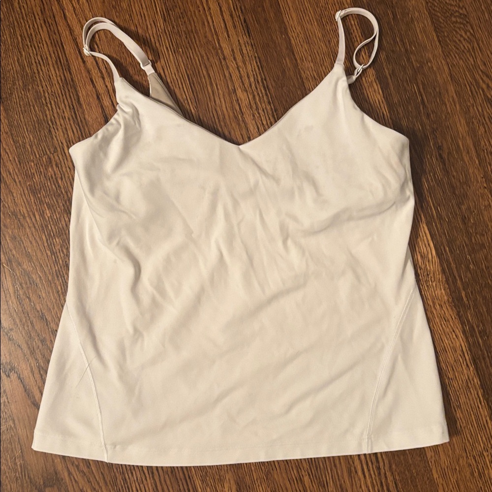 Wundermost Ultra-Soft Nulu Spaghetti-Strap Adjustable Cami LIGHT IVORY